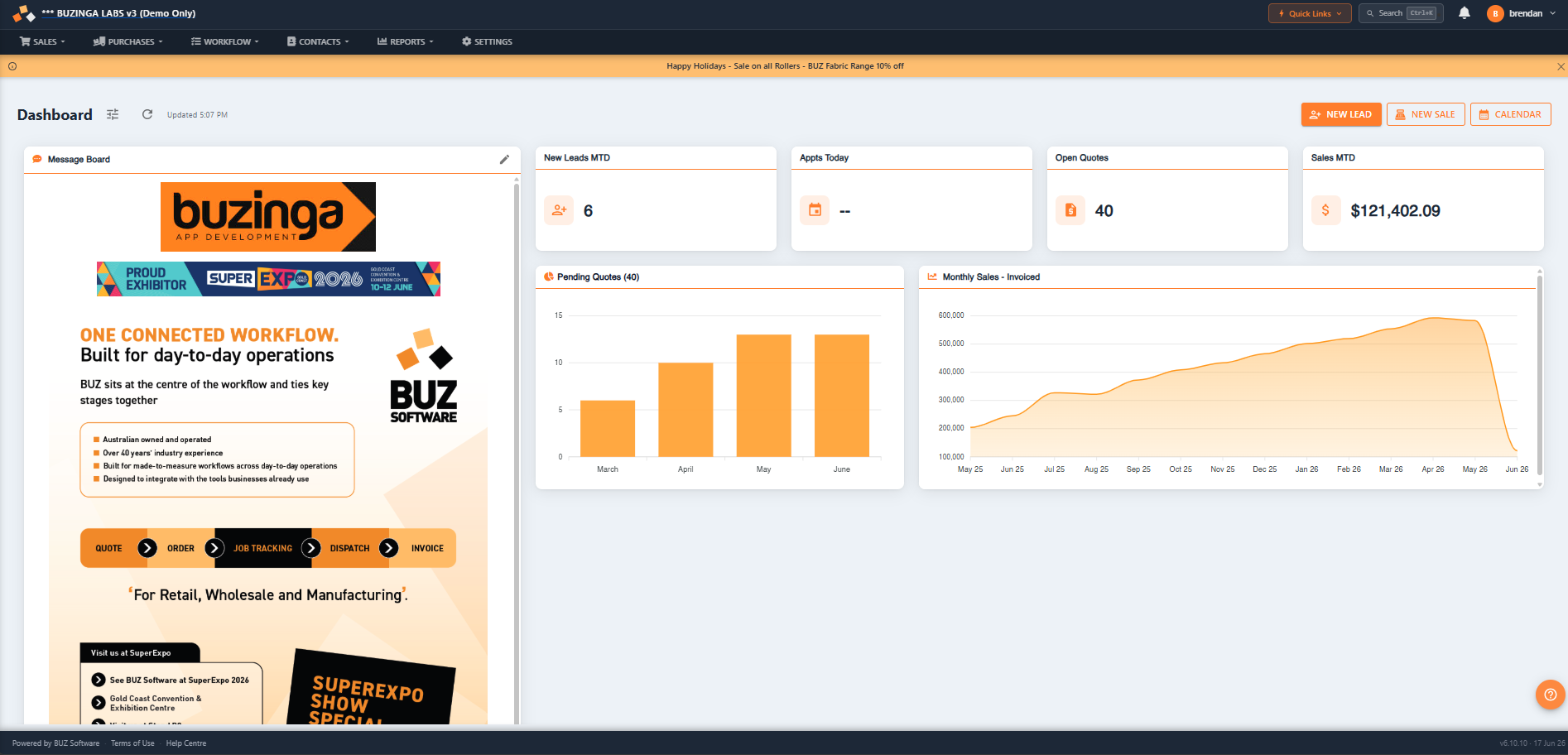 Your whole business at a glance